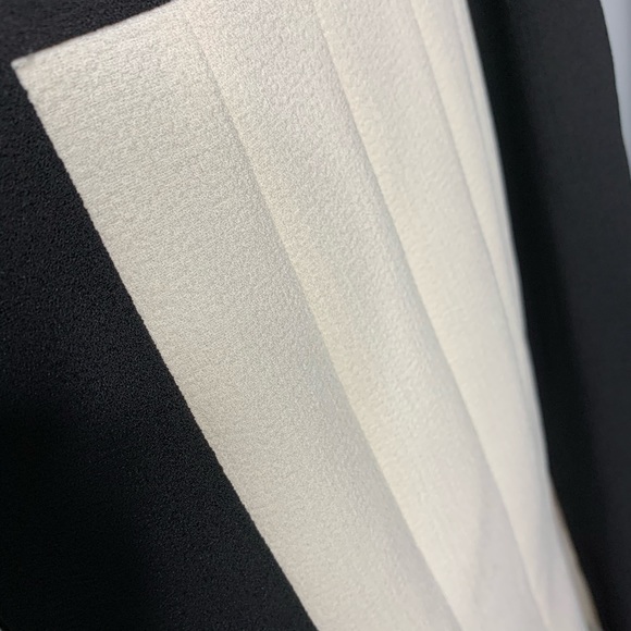 Max and Cleo Dress Pleated Black, Cream, Coral - Picture 8 of 8